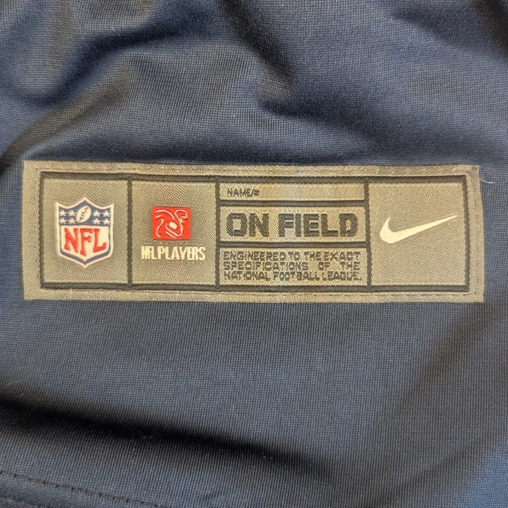 XL Women Nike Chicago Bears Khalil Mack 52 NFL Jerset Navy Blue Orange On Field - Picture 5 of 11